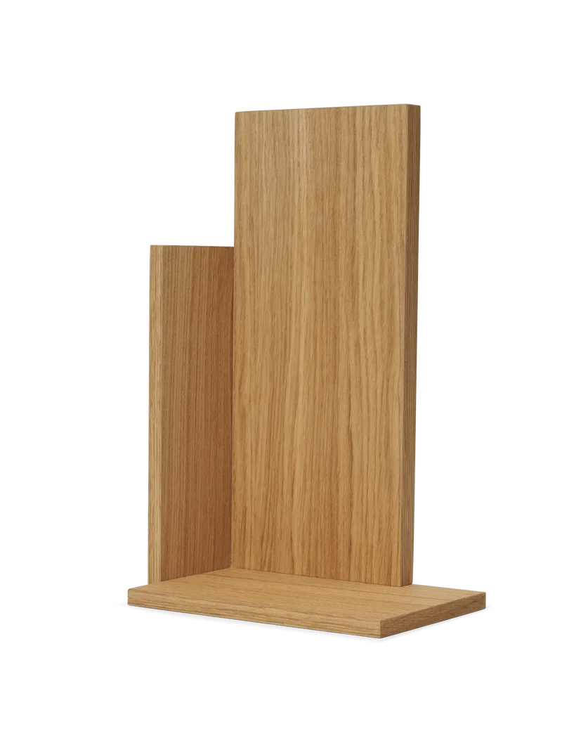 Stagger Shelf - Tall - Oiled Oak