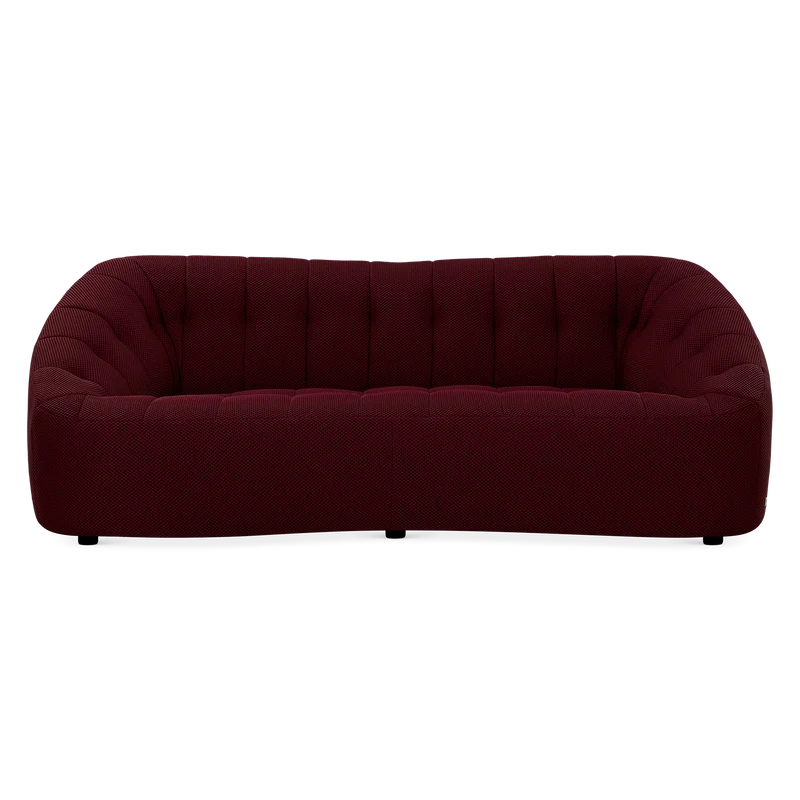 Armonia - Channel Tufted Fabric Sofa by Miki Ferrari
