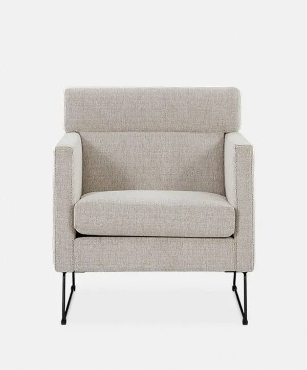 Degano - Armchair with Sled Base by Furninova