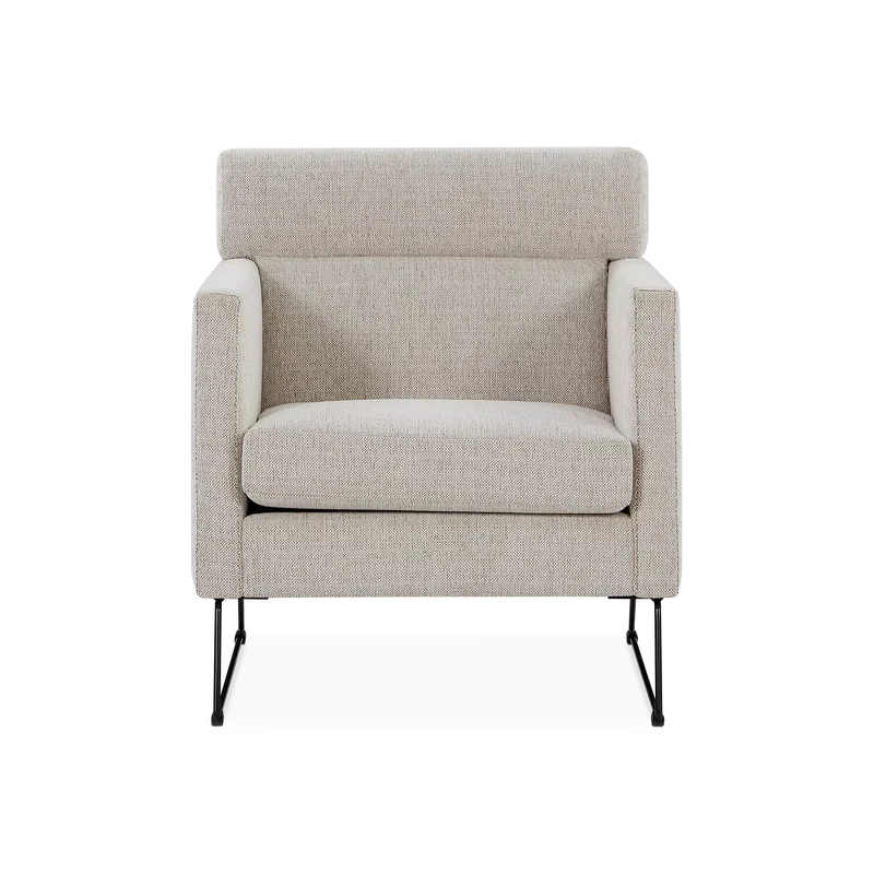 Degano - Armchair with Sled Base by Furninova