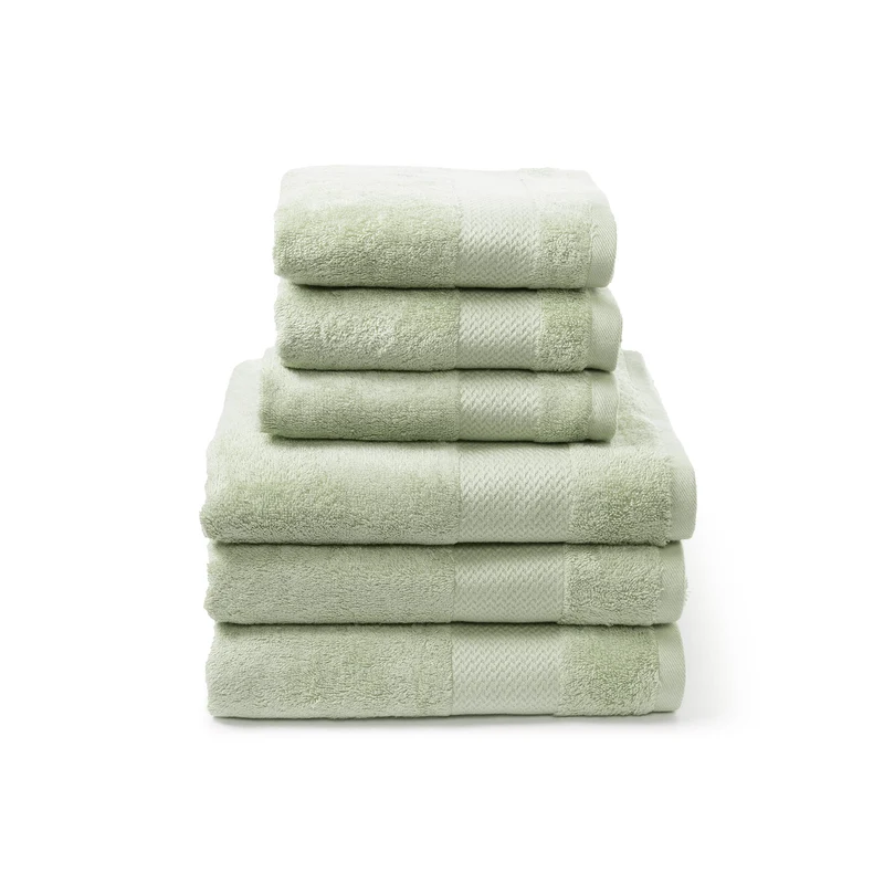 Set asciugamani in spugna bamboo in Cotone 520 gr/mq