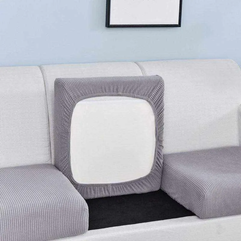 Housse de coussin, assise et dossier de canapé de couleur pure NOMAYOS