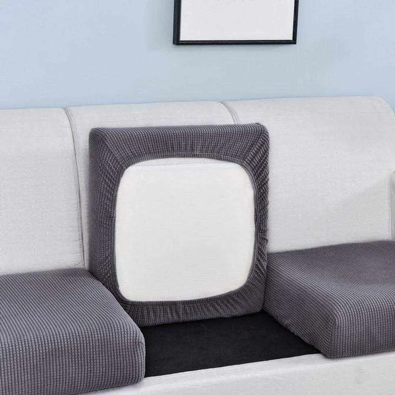 Housse de coussin, assise et dossier de canapé de couleur pure NOMAYOS