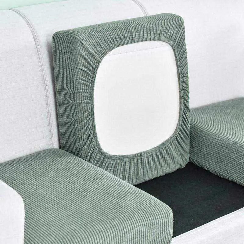 Housse de coussin, assise et dossier de canapé de couleur pure NOMAYOS