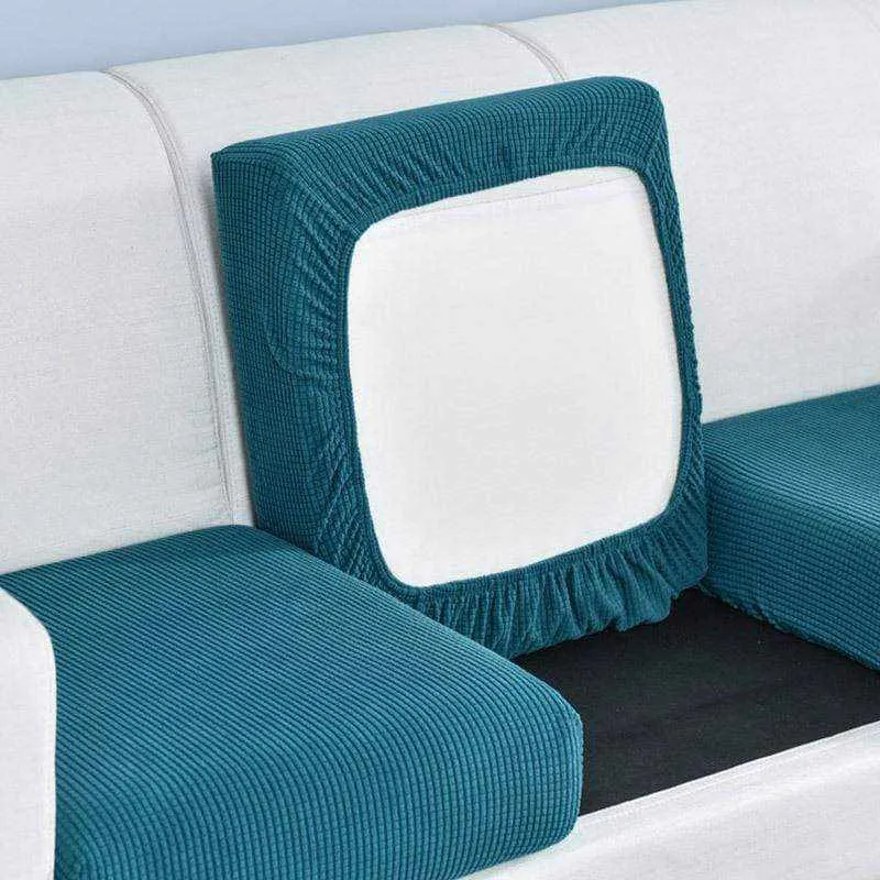 Housse de coussin, assise et dossier de canapé de couleur pure NOMAYOS