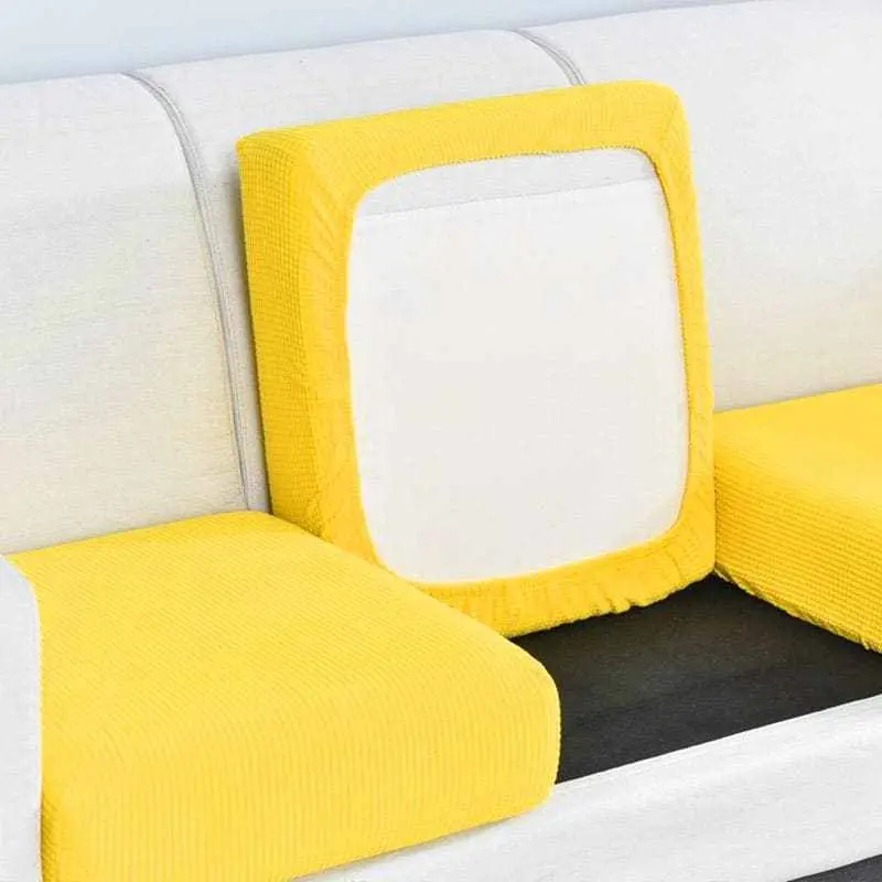 Housse de coussin, assise et dossier de canapé de couleur pure NOMAYOS