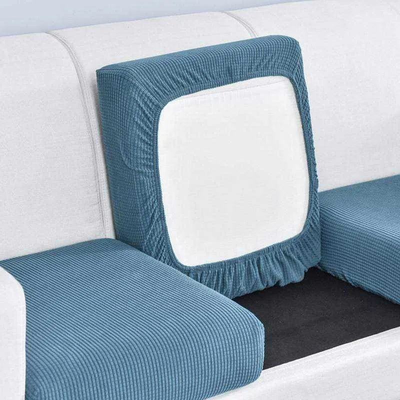 Housse de coussin, assise et dossier de canapé de couleur pure NOMAYOS