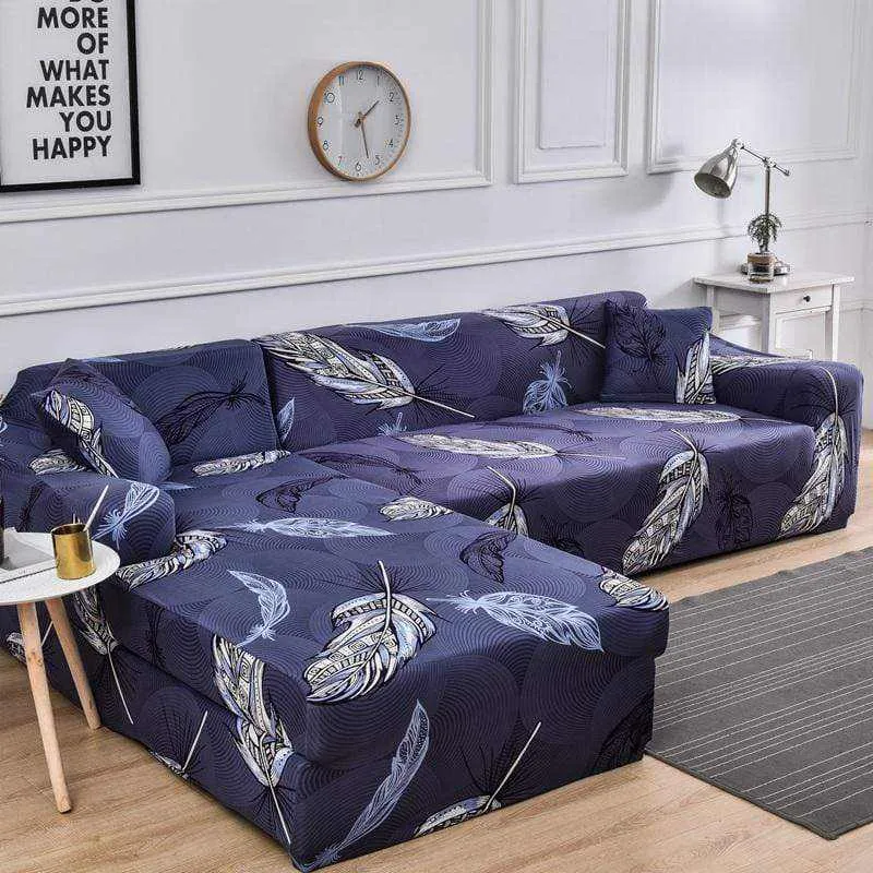 Housse de canapé d'angle élastique à couverture complète SOARISH