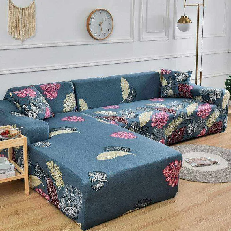Housse de canapé d'angle élastique à couverture complète SOARISH