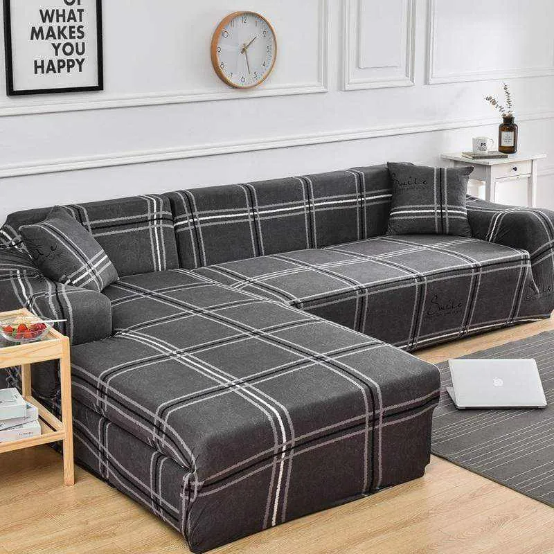 Housse de canapé d'angle élastique à couverture complète SOARISH