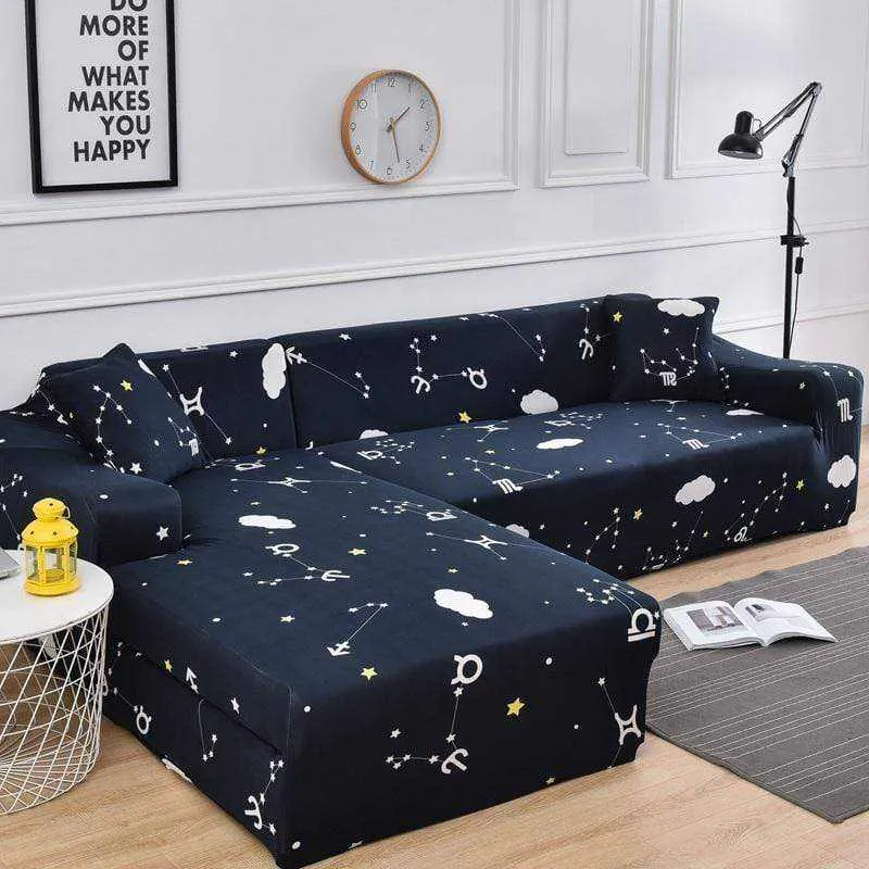 Housse de canapé d'angle élastique à couverture complète SOARISH