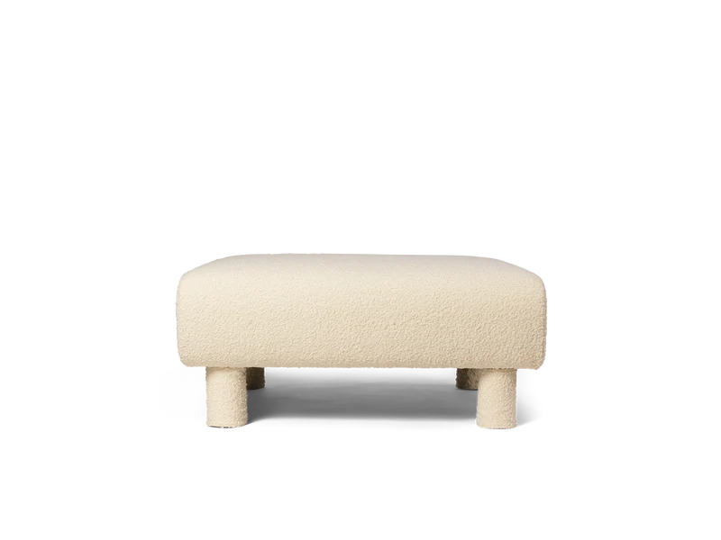 Dase Ottoman - Nordic Bouclé - Off-White