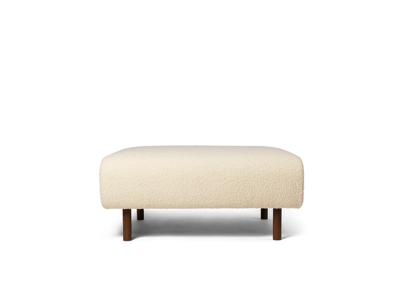 Dase Ottoman - Nordic Bouclé - Off-White