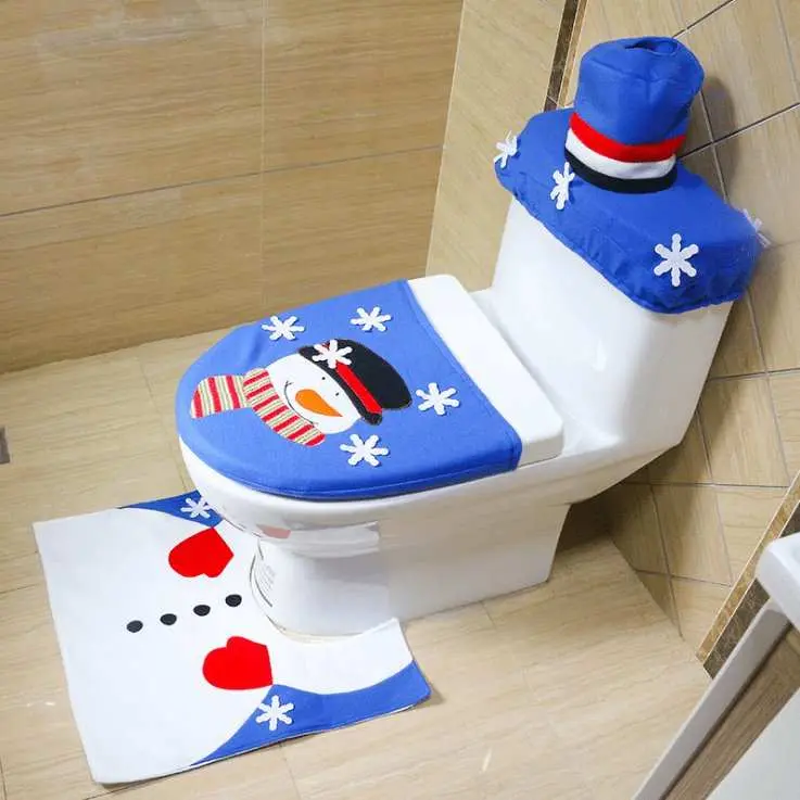 Housse de siège de toilette de Noël