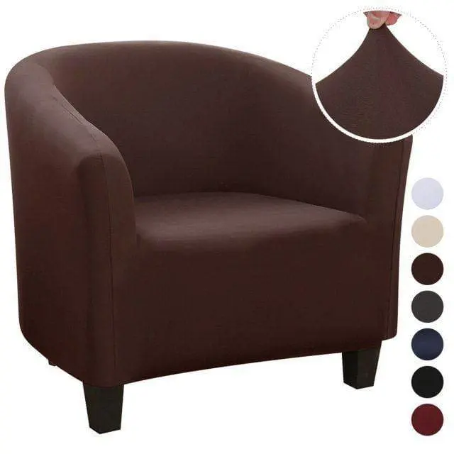 Housse fauteuil club cabriolet couleur unie ARMCHAIR