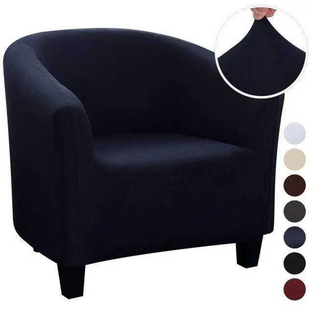 Housse fauteuil club cabriolet couleur unie ARMCHAIR