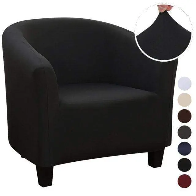 Housse fauteuil club cabriolet couleur unie ARMCHAIR