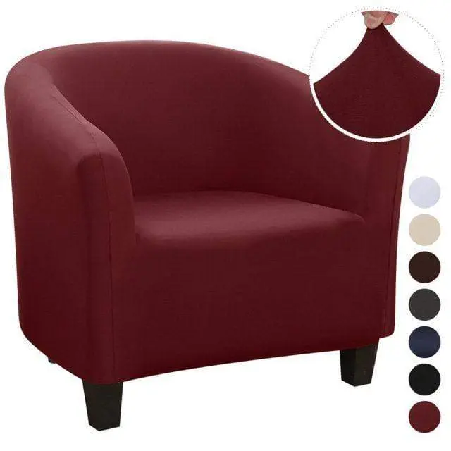Housse fauteuil club cabriolet couleur unie ARMCHAIR