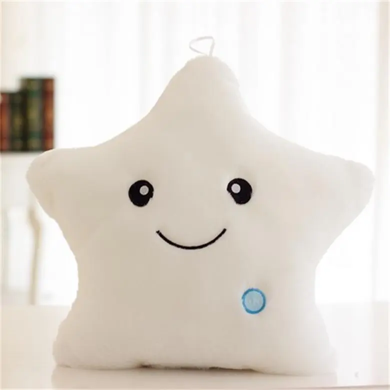 KYALO - Oreiller étoile en peluche brillant et lumineux