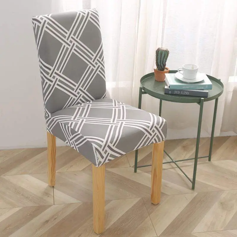 MYRANDA - Housse de chaise imprimée et élastique