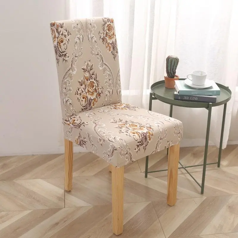 MYRANDA - Housse de chaise imprimée et élastique