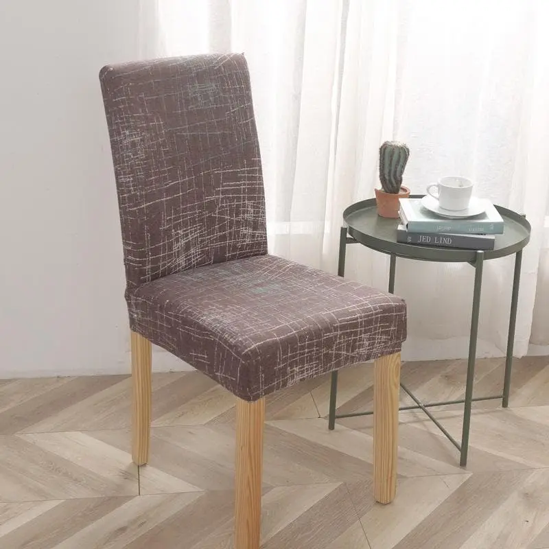 MYRANDA - Housse de chaise imprimée et élastique