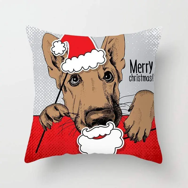 Taie d'oreiller à impression numérique série Noël
