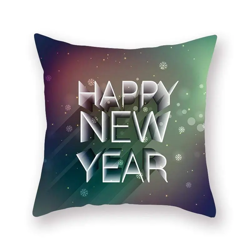 Taie d'oreiller coussin en peau de pêche de Noël