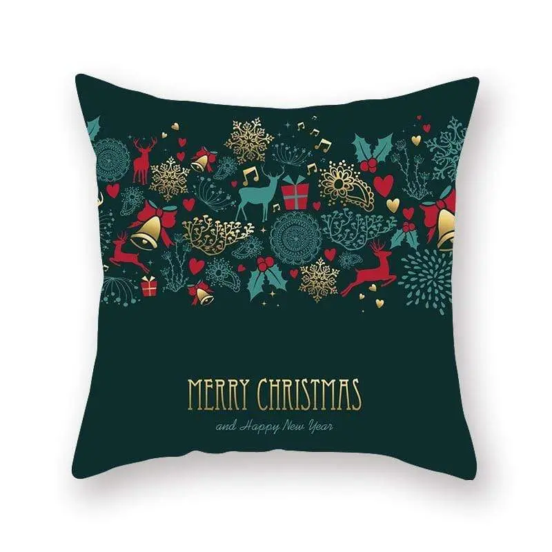 Taie d'oreiller coussin en peau de pêche de Noël