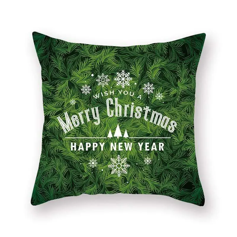 Taie d'oreiller coussin en peau de pêche de Noël