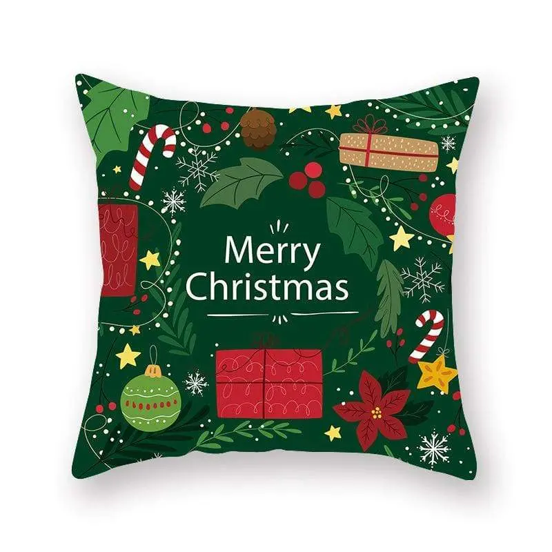 Taie d'oreiller coussin en peau de pêche de Noël