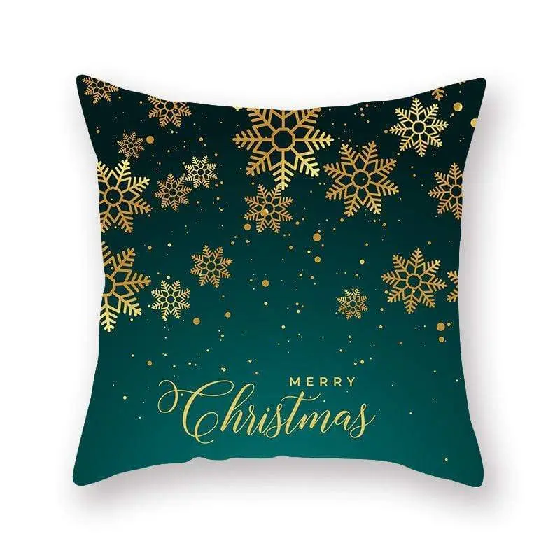Taie d'oreiller coussin en peau de pêche de Noël