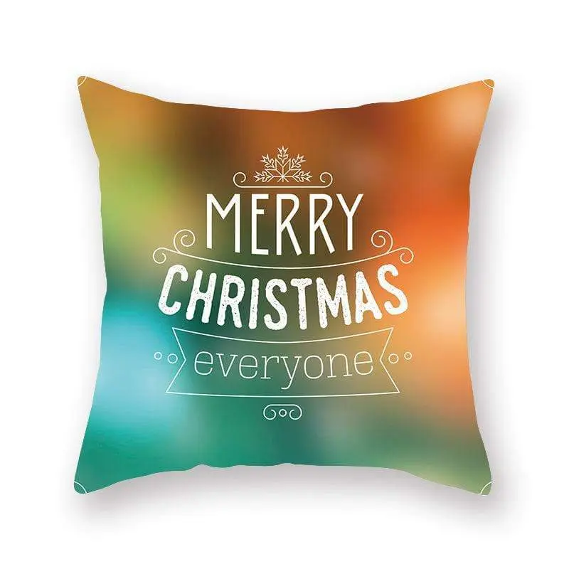 Taie d'oreiller coussin en peau de pêche de Noël