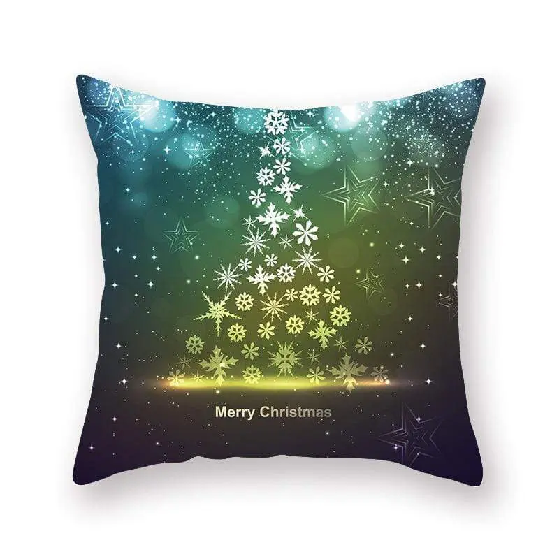 Taie d'oreiller coussin en peau de pêche de Noël