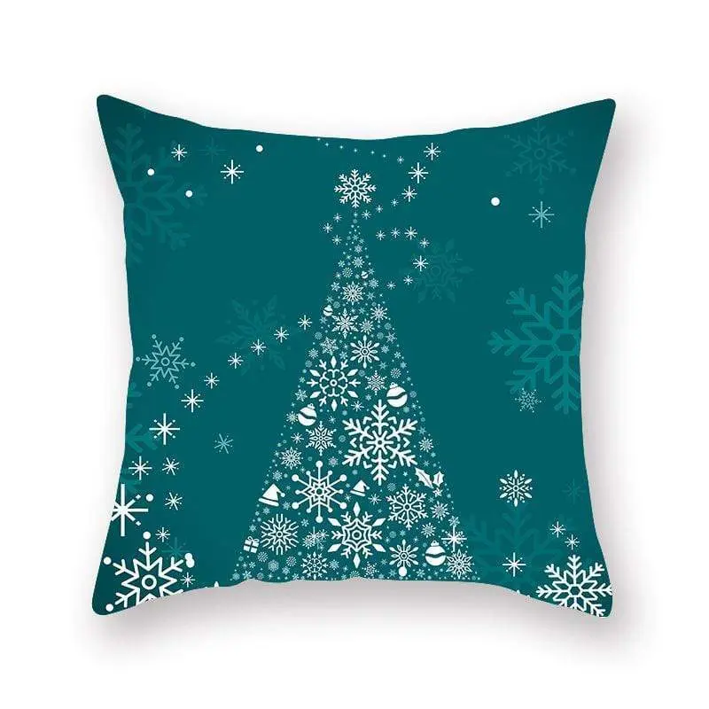 Taie d'oreiller coussin en peau de pêche de Noël