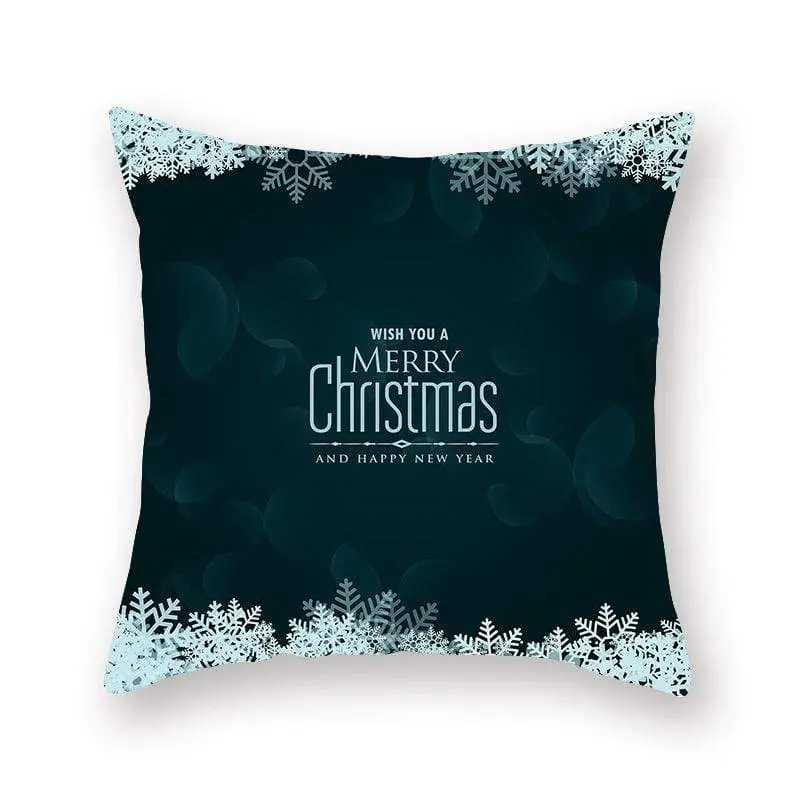 Taie d'oreiller coussin en peau de pêche de Noël