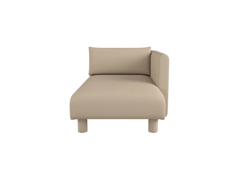 Dase Sofa Chaise Longue Right - Tonus - Off-white