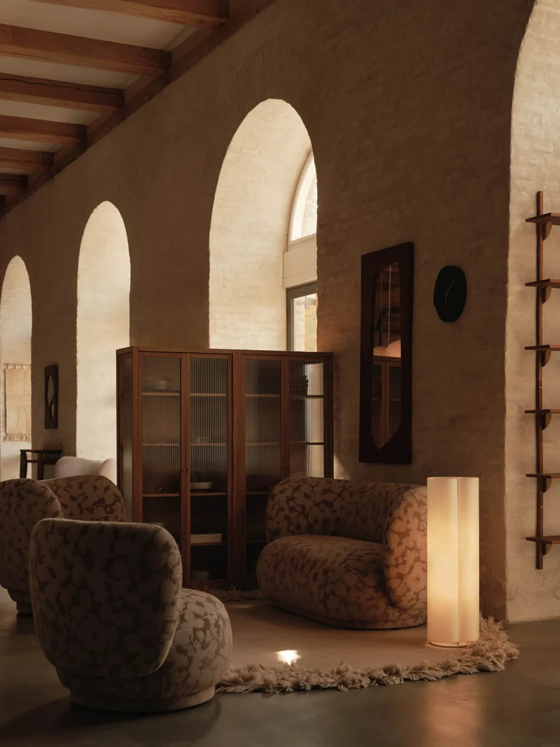 Boe Floor Lamp - Silver/Natural