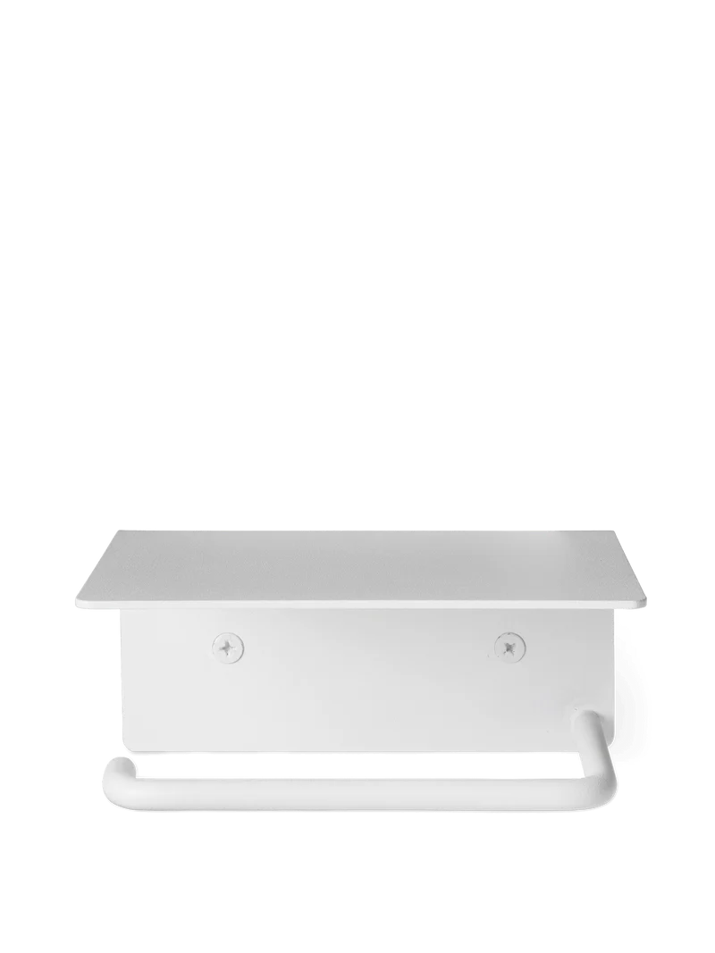 Dora Toilet Paper Holder - Shelf - White