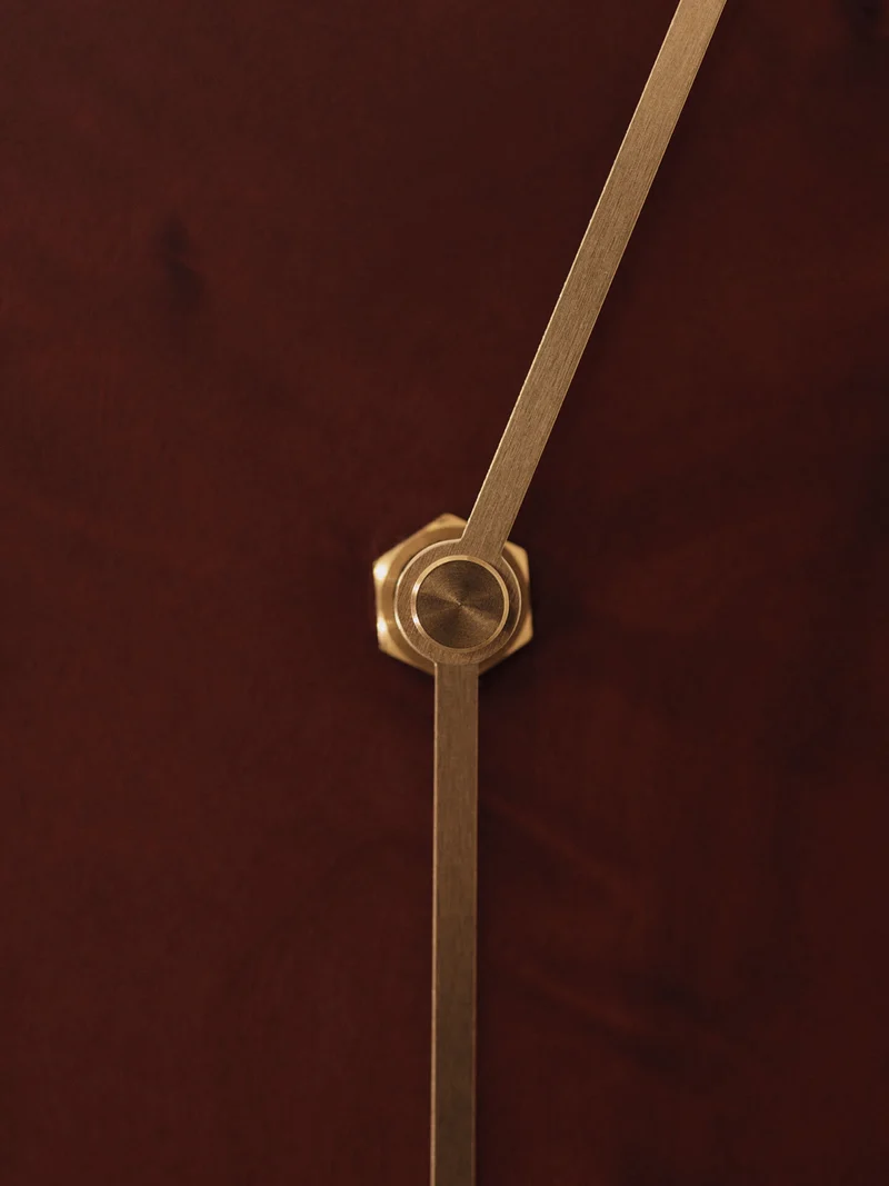 Melt Wall Clock - Dark Stained Burl