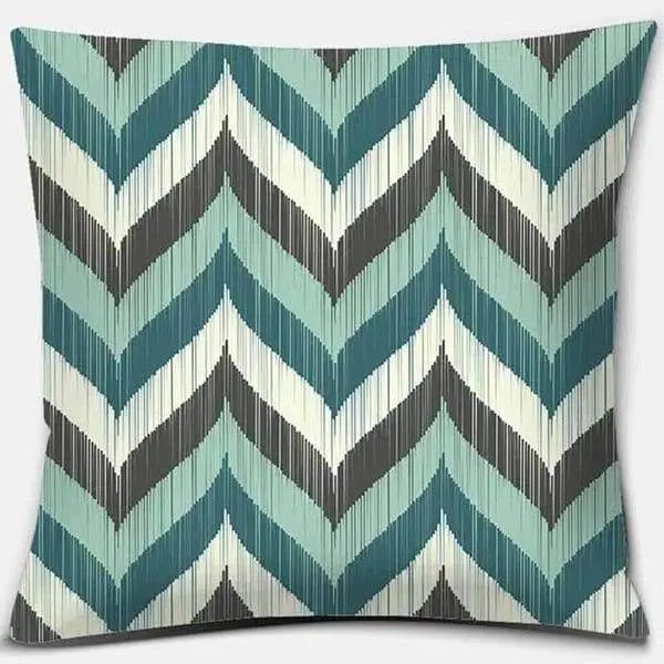 BLEU CANARD - Housse de coussin décorative couleur bleu canard