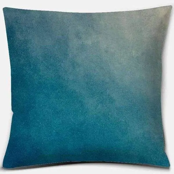 BLEU CANARD - Housse de coussin décorative couleur bleu canard