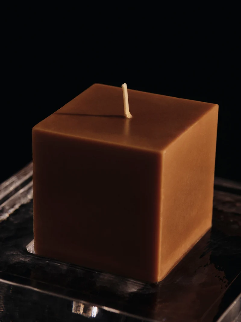 Burren Block Candle - Small - Bronze