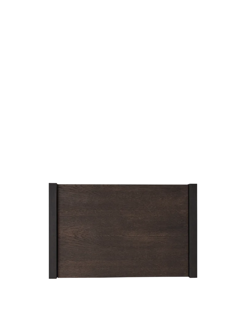 Kona Bookcase Cabinet Insert - Dark Stained Oak