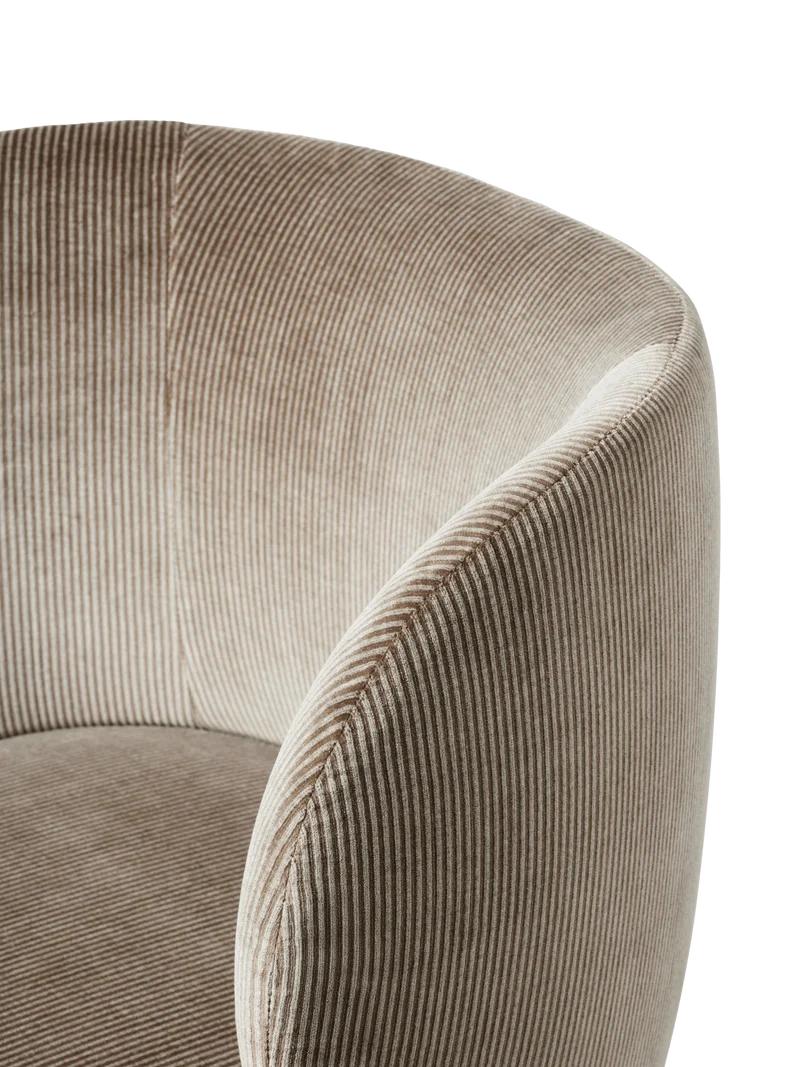 Rico Dining Chair - Swivel - Devoré Velvet - Flint Grey
