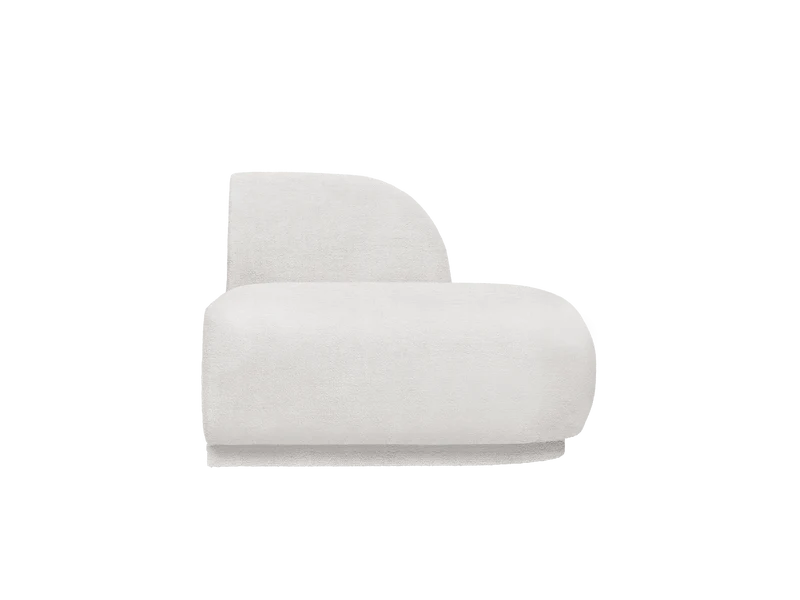 Rico Sofa Open End Right - Bouclé - Off-White