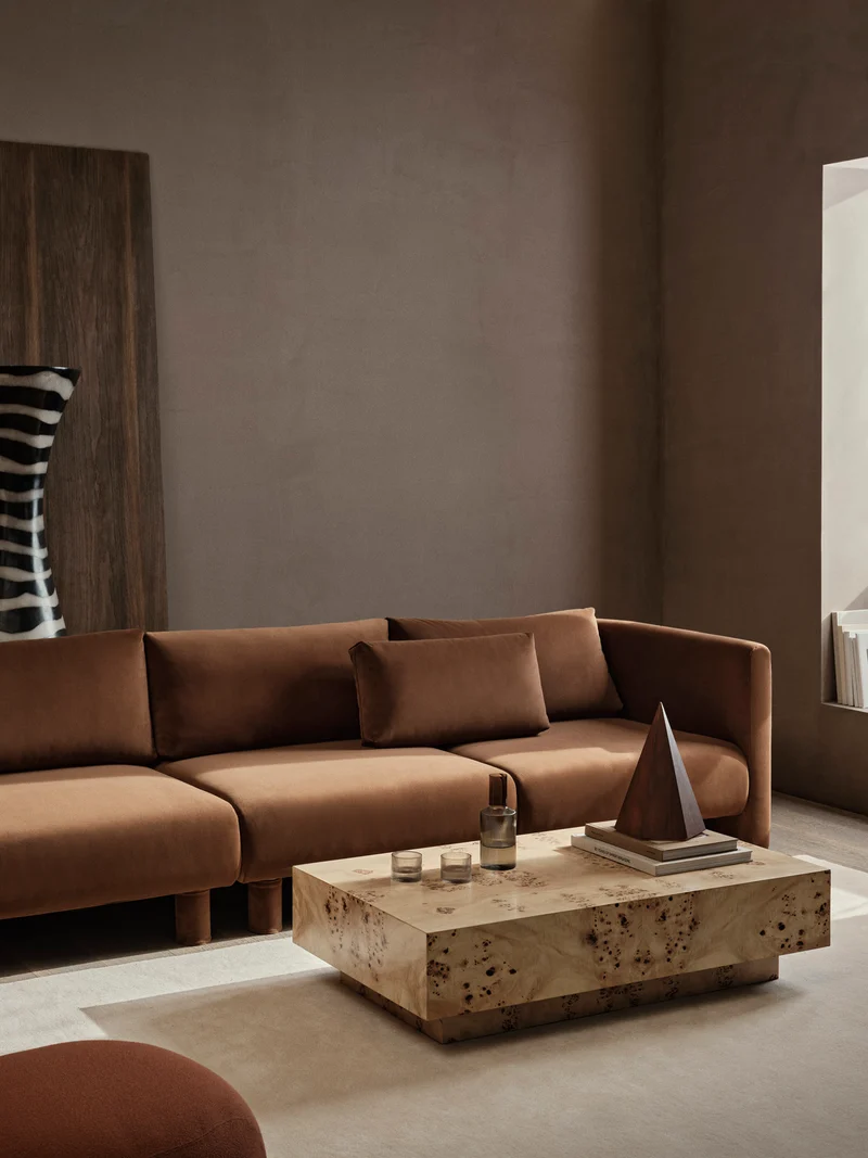 Dase Cushion - Rich Velvet - Soft Brown
