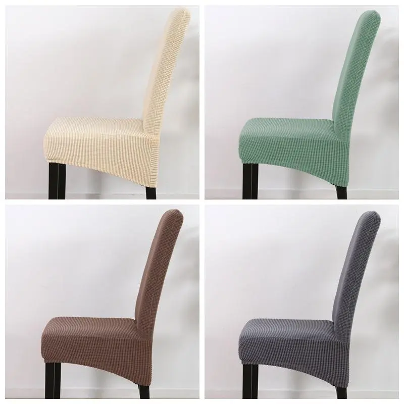 Housse de chaise en tissu tricoté, large, doux et incliné