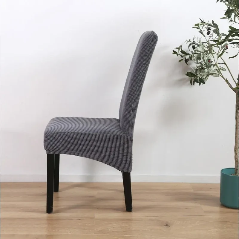 Housse de chaise en tissu tricoté, large, doux et incliné
