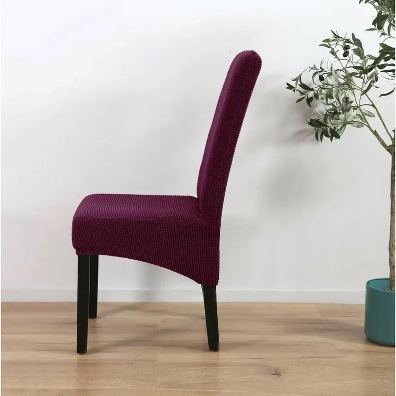 Housse de chaise en tissu tricoté, large, doux et incliné